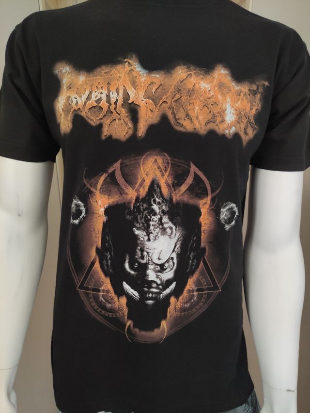 Tarjeta Grafica Rota Rotting Christ The Heretics Hombre Camiseta Negro L, 100% Algodón, Regular Camiseta Theogonia