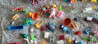 LOTE 2Playmobil CASA y SIRENAs