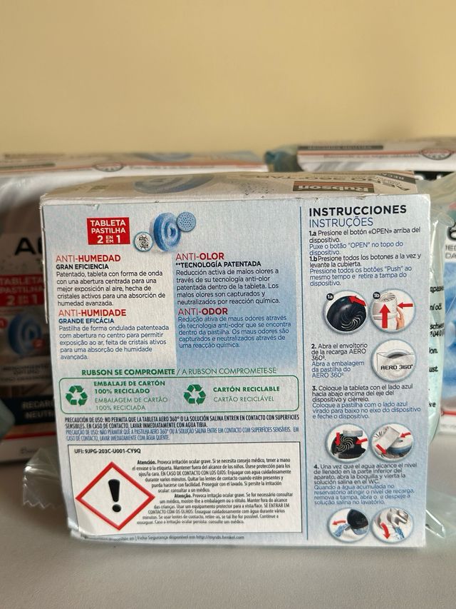 Rubson Aero 360 tab. compresse antiumidità e antiodore