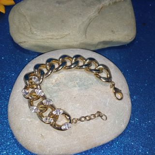 🔥 Bracciale dorato con Strass 🔥