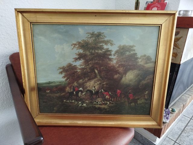 Cuadro cacería inglesa