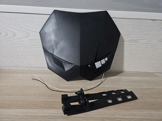 Careta led cross negra