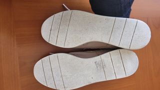 Zapatillas casual piel color nude