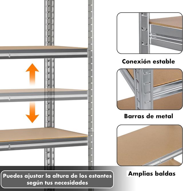 Estantería Metálica Galvanizada 875 Kg