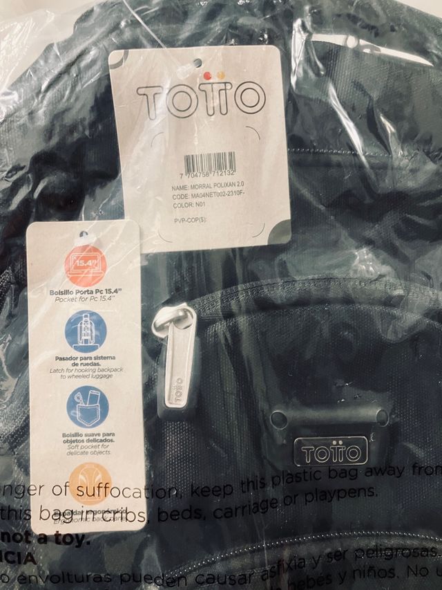 Mochila Totto Polixan 2.0 negra