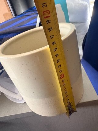 NUEVO! Macetero ceramica con base de hierro