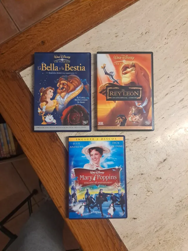 OFERTA Lote 5 Dvds Clasicos Disney E. Especial.