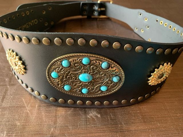 Cinturon ancho piel Rinascimento Nuevo