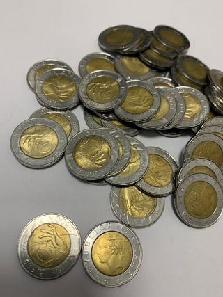 Lotto 44 monete 500 lire fao 1998