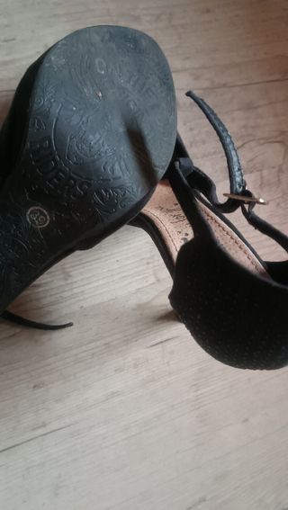 Zapatos negros tacón,talla 39 