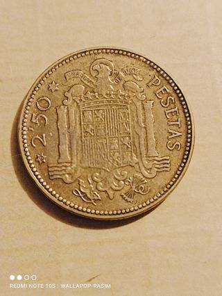LOTE 36 MONEDAS 2.5 PESETAS FRANCO 1953