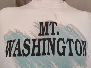 MT. Washington T Shirt Vintage 1991 Geo History 