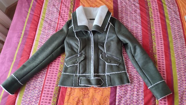 Cazadora verde doble faz