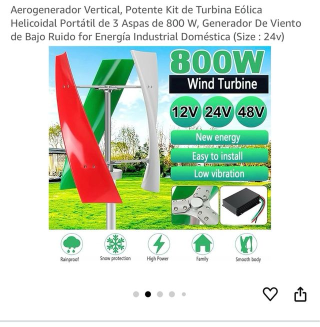 Aerogenerador eolico