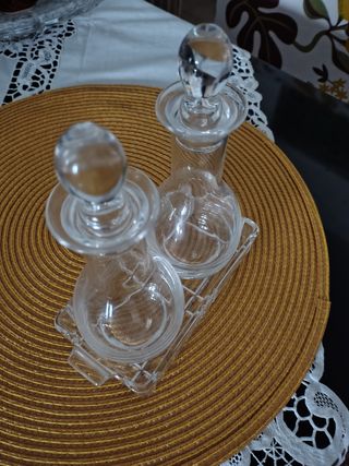 Vassoio ampolle vetro