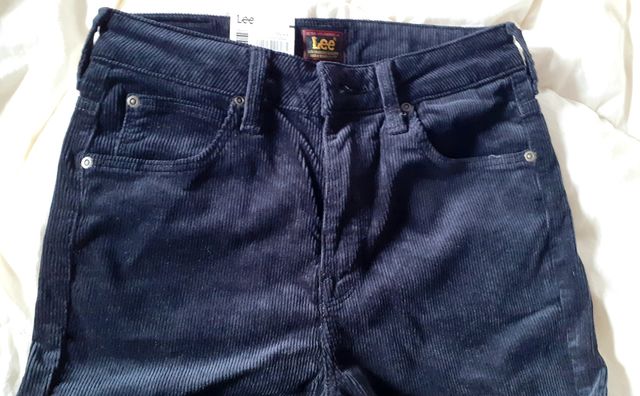 Jeans velluto coste blu