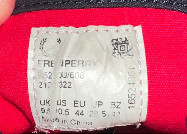 Zapatillas vestir Fred Perry talla 44