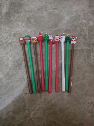 Bolígrafos navideños