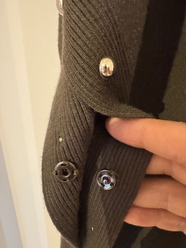 Jersey tipo poncho verde musgo L/XL