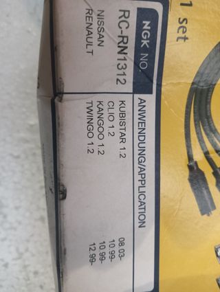 Bobina renault 1.2 y cables de encendido