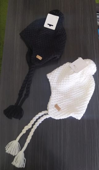 2 GORROS LANA MARCA WEDZE