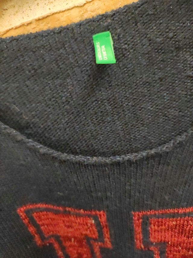 Jersey chica Benetton azul marino