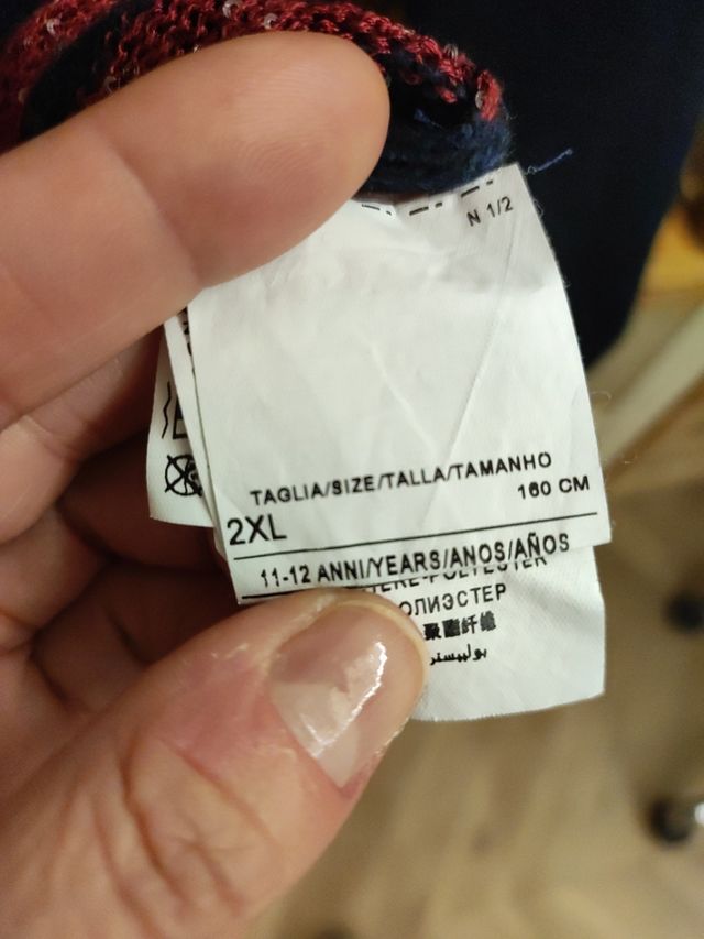 Jersey chica Benetton azul marino