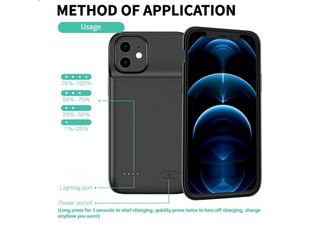 JCK Funda con bateria iPhone 12/iPhone 12 Pro 6.1”