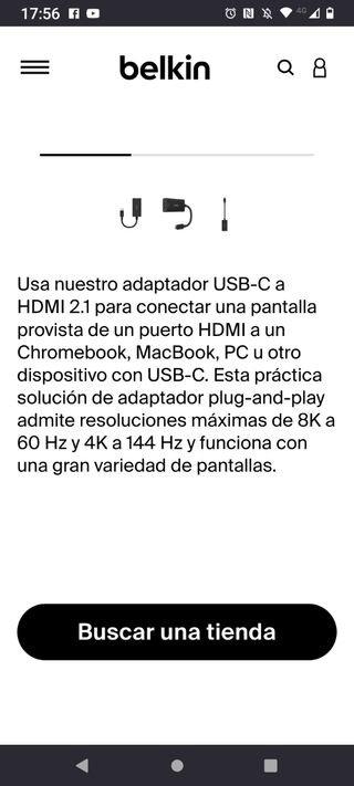 Adaptador Belkin USB -C - HDMI 2.1 Adapter 