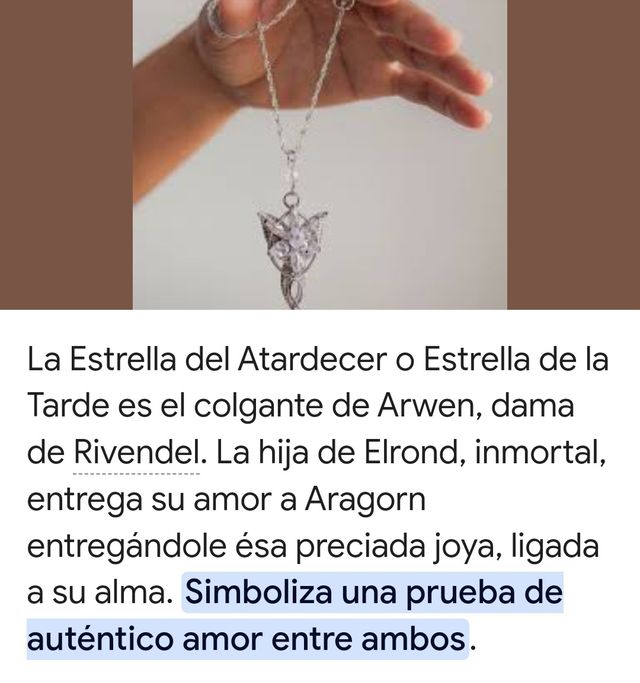 COLAGANTE DEL SEÑOS DE LOS ANILLOS