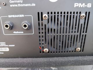 Amplificador con mesa medcladora