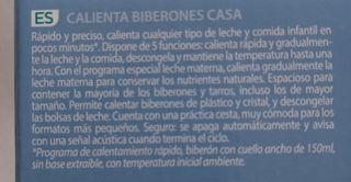 Calienta biberones 
