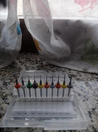 10 set punte da trapano 0.3 a 1.2