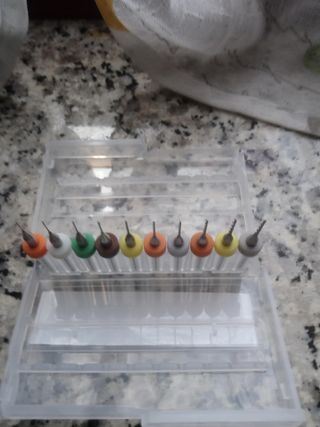 10 set punte da trapano 0.3 a 1.2