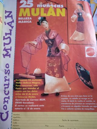 REVISTA MINNIE DISNEY con Nintendo, Mulan, Spice g