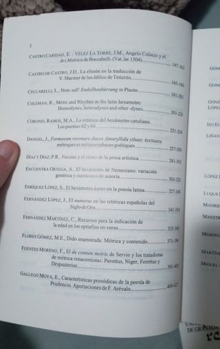 Estudios de métrica latina I y II