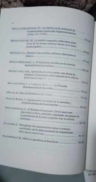 Estudios de métrica latina I y II