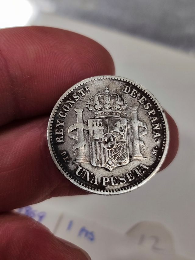 Colección 20 monedas 1 peseta plata