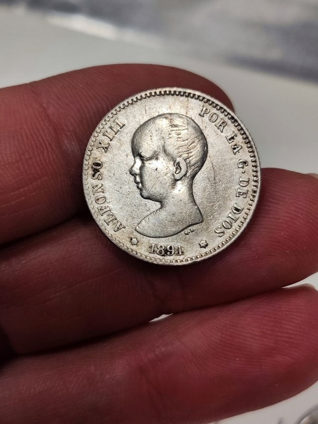 Colección 20 monedas 1 peseta plata