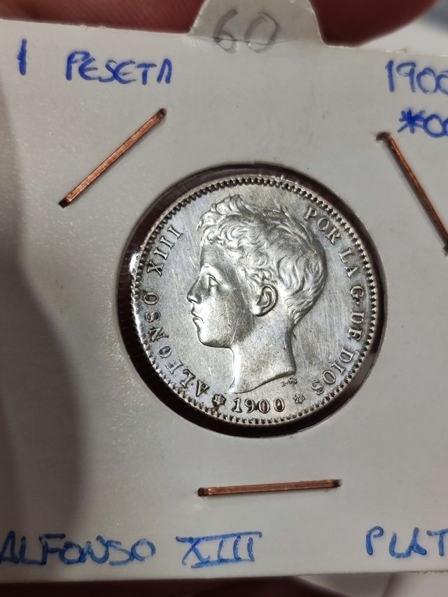 Colección 20 monedas 1 peseta plata