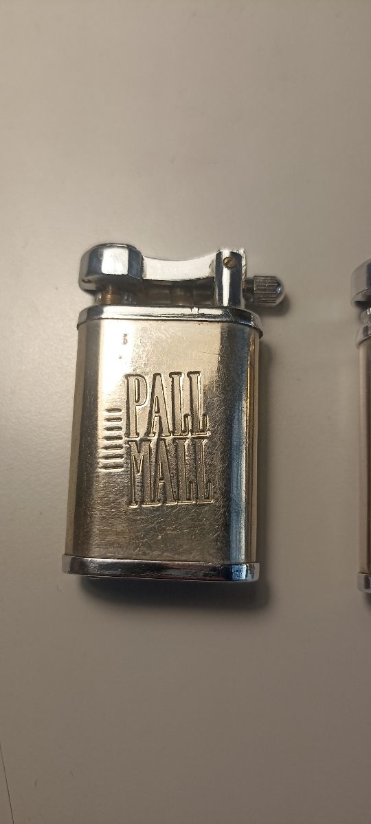 Mechero antiguo metálico Pall Mall años 80