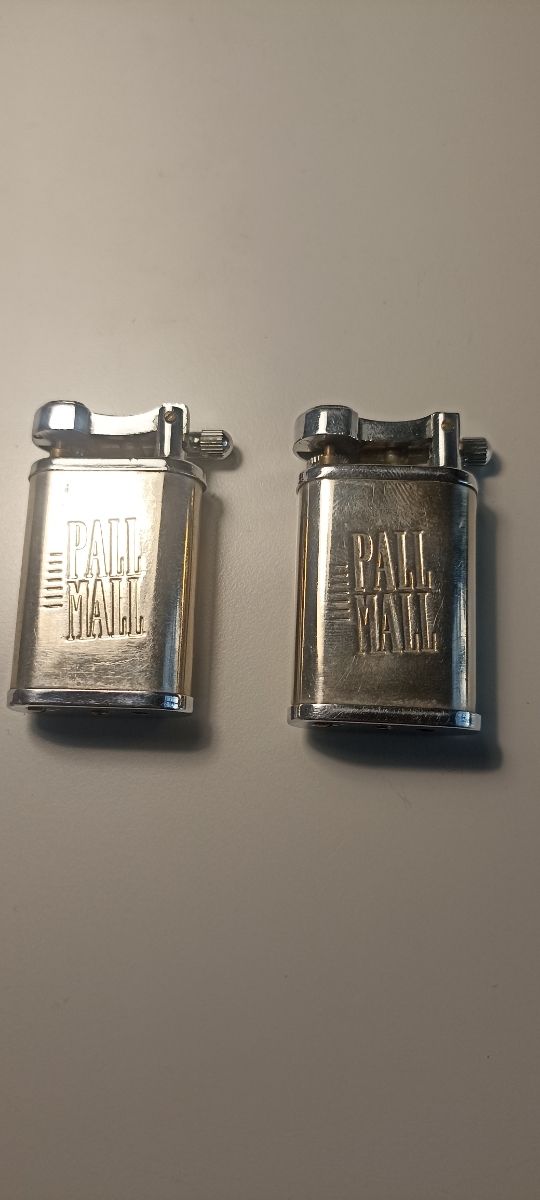 Mechero antiguo metálico Pall Mall años 80