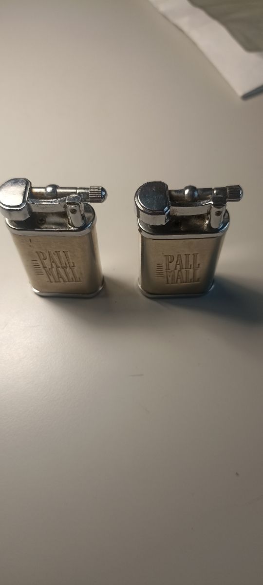 Mechero antiguo metálico Pall Mall años 80