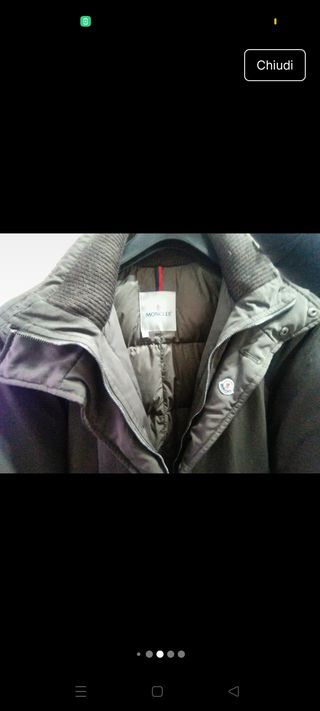 Giaccone Moncler modello parka taglia XL