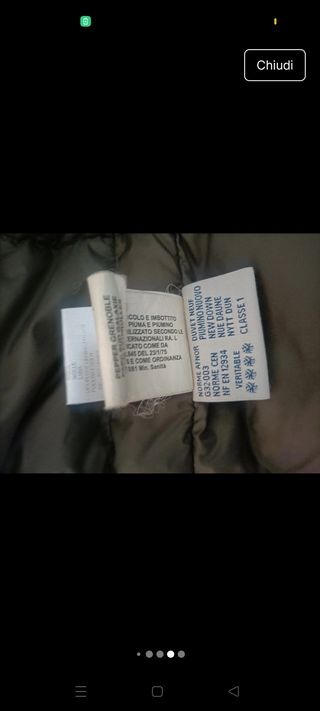 Giaccone Moncler modello parka taglia XL