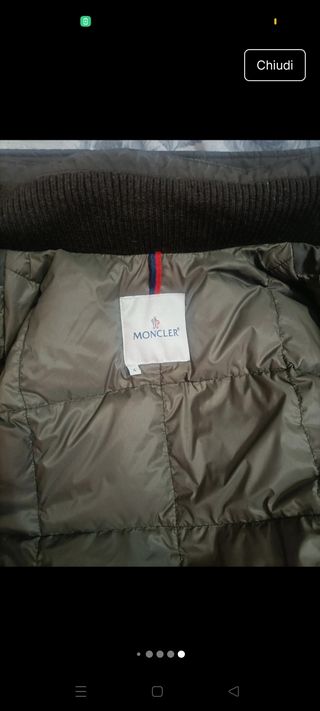 Giaccone Moncler modello parka taglia XL