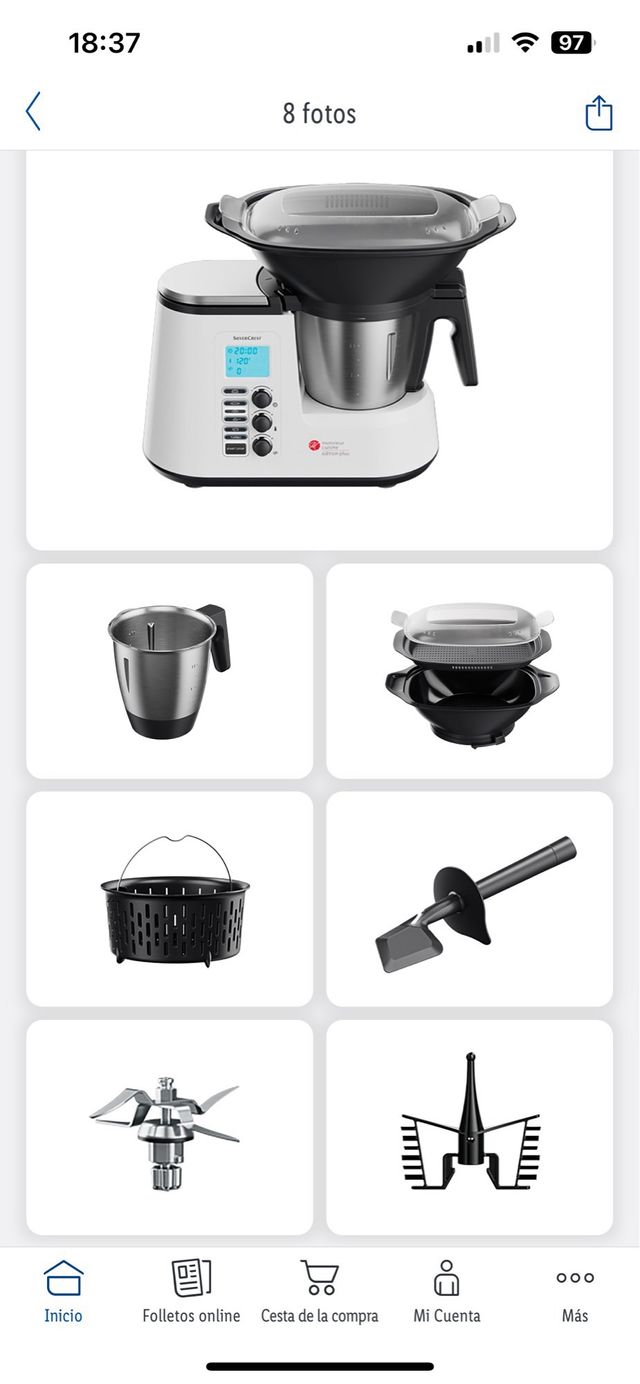 Robot cocina monsieur cuisine plus