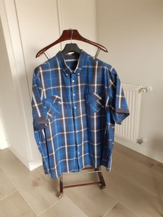 CAMISA HOMBRE AZUL 4XL