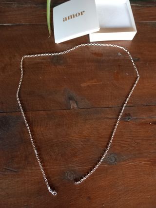Collar plata de ley de 70cm