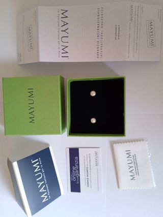 pendientes Mayumi originales nuevos sin usar